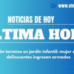 Persecución termina en jardín infantil: mujer se refugia y delincuentes ingresan armados