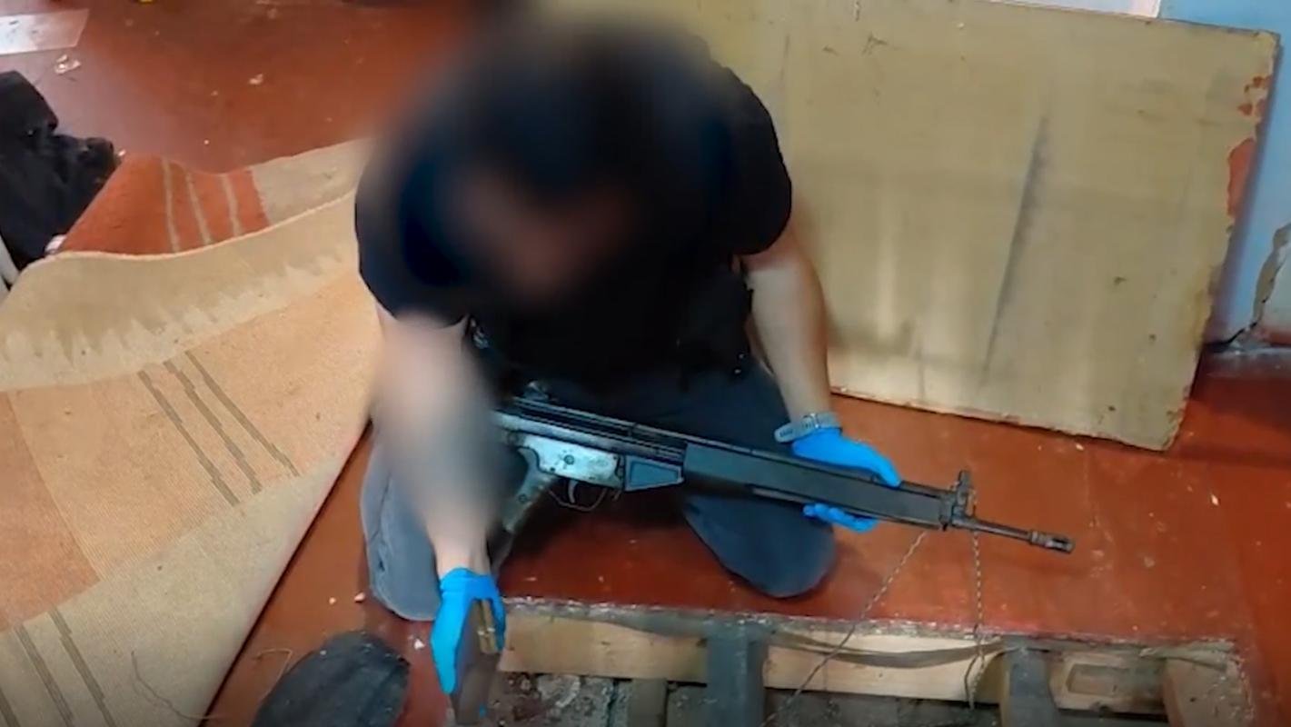 arma de guerra en San Bernardo