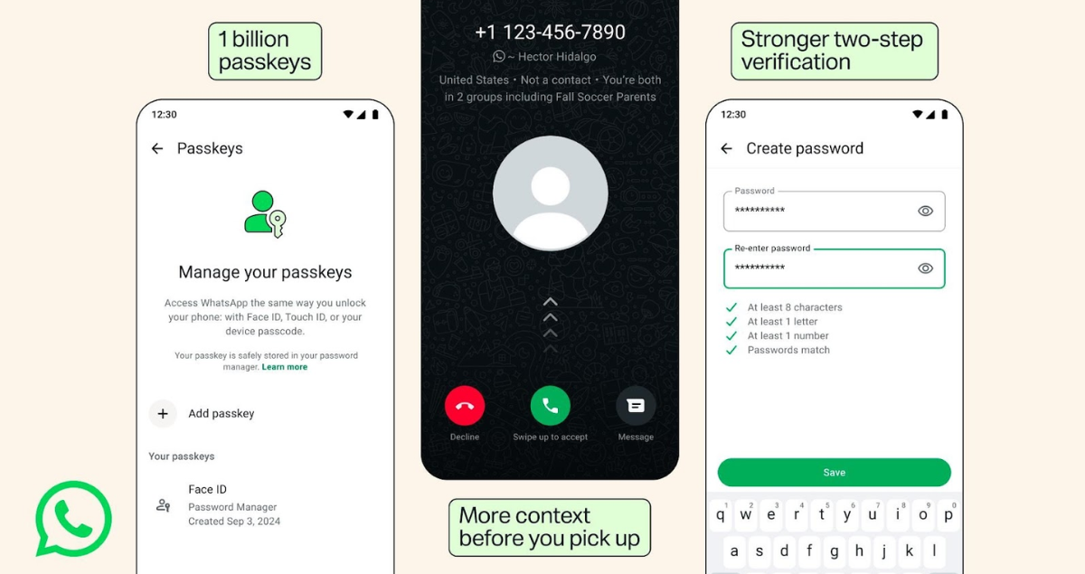 WhatsApp refuerza su seguridad: múltiples claves de acceso y contraseñas completas para la verificación en dos pasos