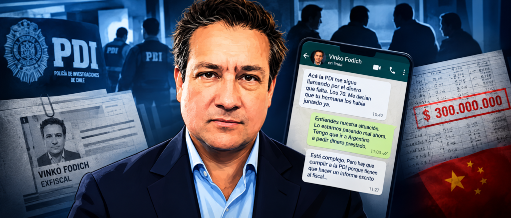 Los WhatsApp secretos de Vinko Fodich para extorsionar al Clan Chen: “Hay que cumplir a la PDI”